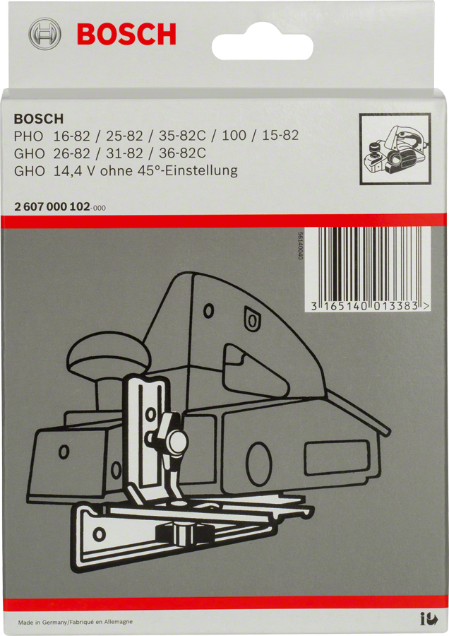 Bosch parallelføringstilbehørsemballage.