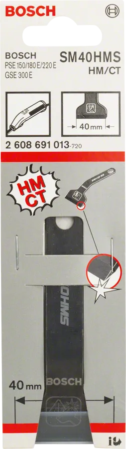 Bosch SM 40 HMS hårdmetal skraberblad 40 mm.