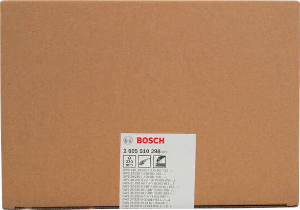 Bosch 230 mm beskyttelsesskærm.