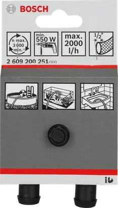 Bosch vandpumpetilbehør 1/2″.
