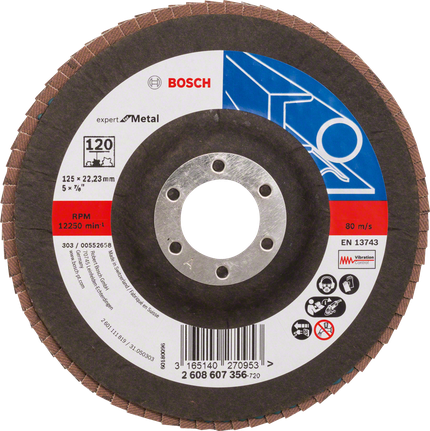 Bosch lamelskive X551 Expert til metal, kornstørrelse 120.