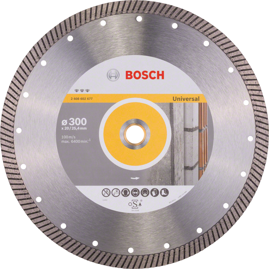 Bosch diamantskæreskive Bedst til Universal Turbo 300 mm.