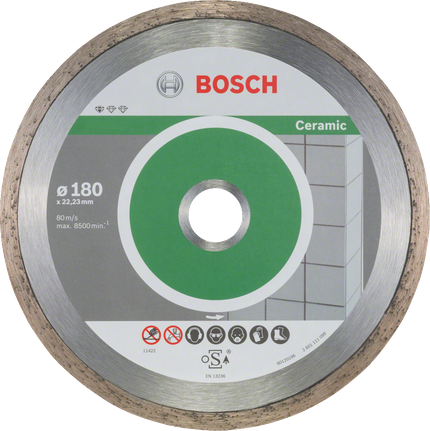 Bosch Standard til keramisk diamantskæreskive 180 mm.