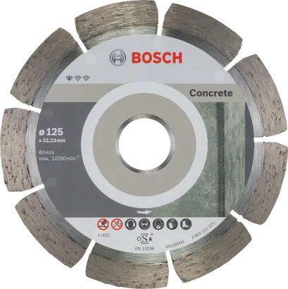 Bosch Standard til beton diamantskæreskive 125 mm.