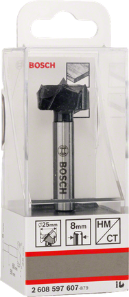 Bosch hængselskærer med TC-spids 25 mm og 8 mm.