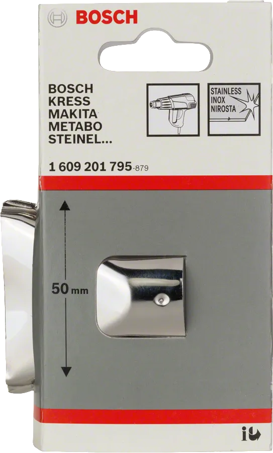 Bosch fladstråledyse 50 mm til varmepistoler.