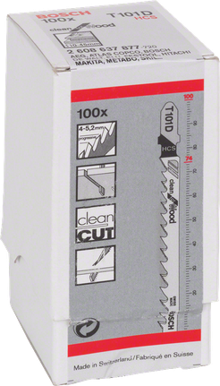 Bosch stiksavklinge T 101 D 100x.