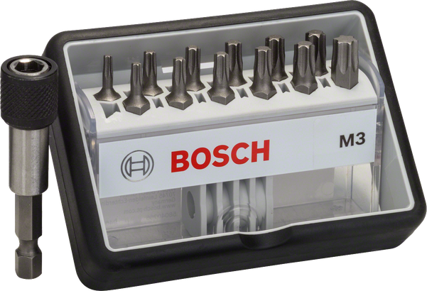 Bosch Robust Line 12+1 skruetrækkerbitsæt ekstra hårdt.