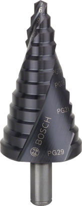 Bosch HSS-AlTiN trinbor til huller på 6-37 mm.