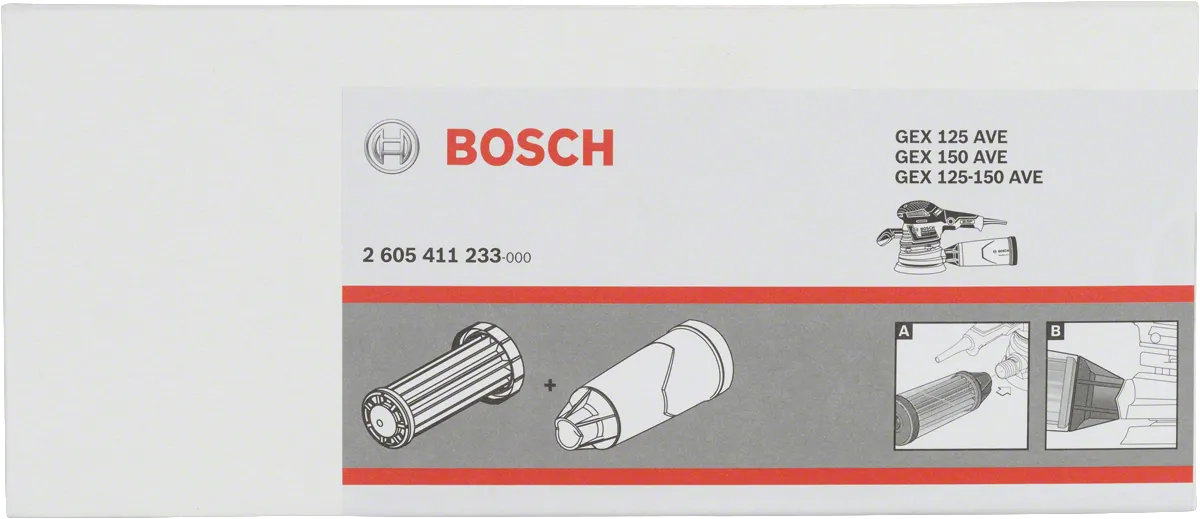Bosch støvboks og filter GEX 125-150 AVE.