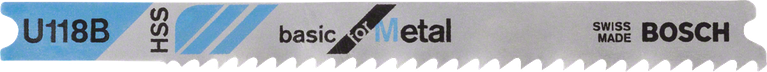 Bosch stiksavklinge U 118 B til skæring af metalplader.