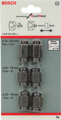 Bosch Power Change adaptermøtriksæt 6 dele.