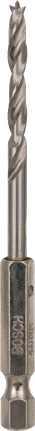 Bosch Bradpoint-bor 4 mm med 1/4 tommer sekskantskaft.