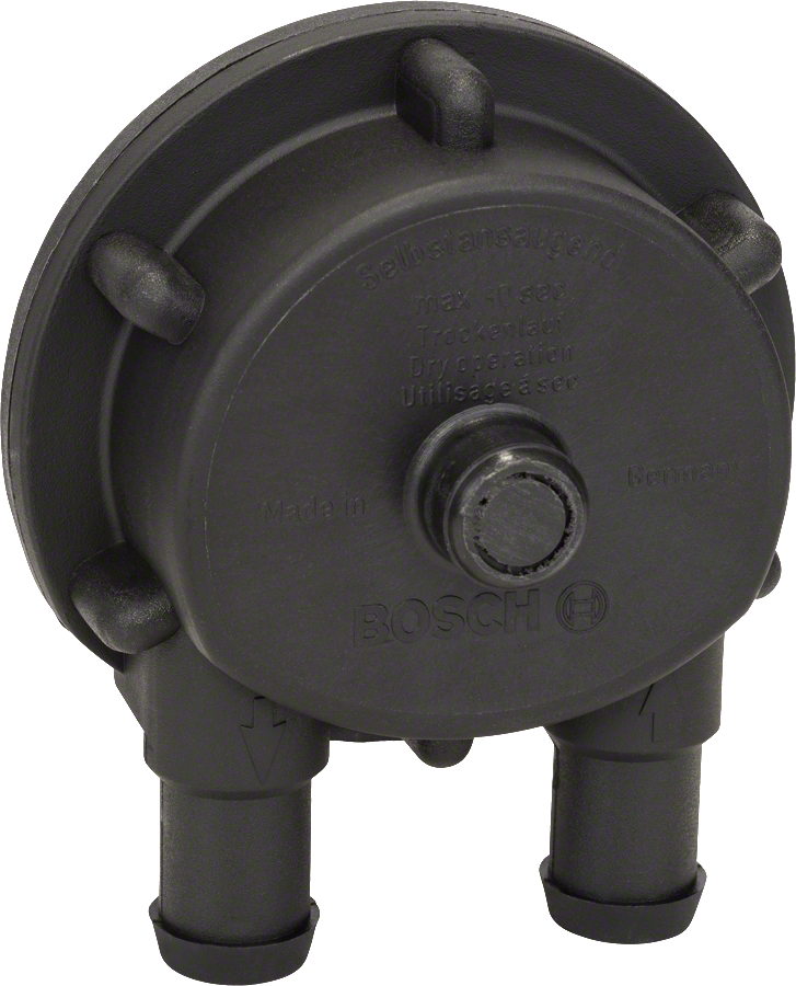 Bosch vandpumpe med 1/2 tommer slangetilslutning.