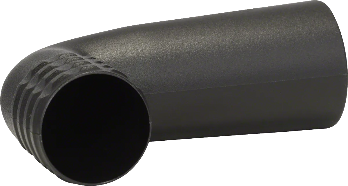 Bosch stik, vinklet plastfitting til støvudsugning.