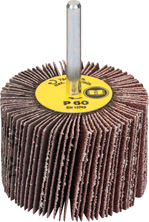 Bosch lamelskive korn 60 med 6 mm lige skaft.