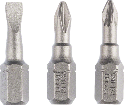 Bosch 3-delt skruetrækkerbitsæt ekstra hårdt.