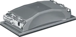 Bosch håndslibeklods plastik 85x165 mm.