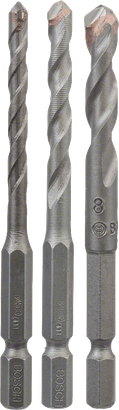 Bosch 3-delt HEX-9 keramiske fliseborsæt 5/6/8 mm.