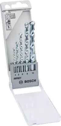 Bosch 5-delt CYL-1 murborsæt 4/5/6/8/10 mm.