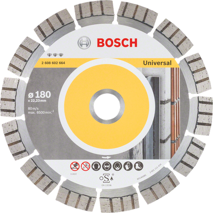 Bosch Best til universal og metal diamantskæreskive 180 mm.