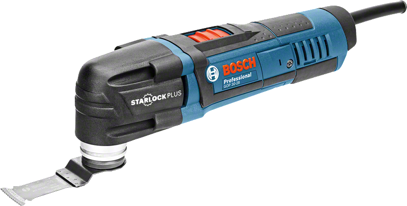 Bosch GOP 30-28 multiværktøj med Starlock Plus-klinge.