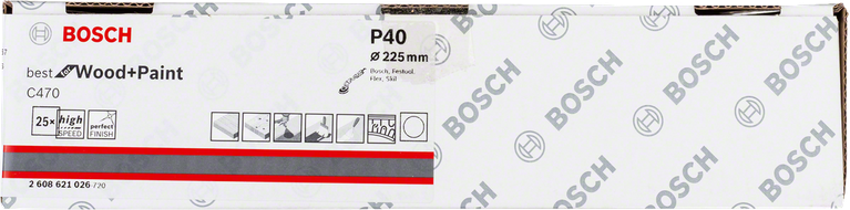 Bosch C470 slibeark 225 mm 25-pak.