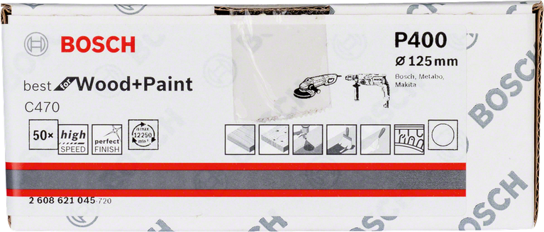 Bosch C470 slibeark 125 mm pakke 50 stk.