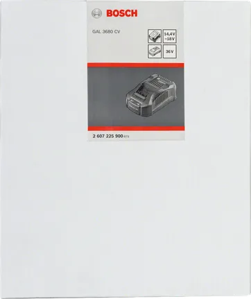 Bosch GAL 3680 CV multivolt-oplader emballage.