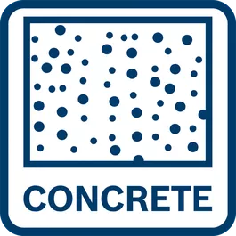 Egnet til boring i beton 