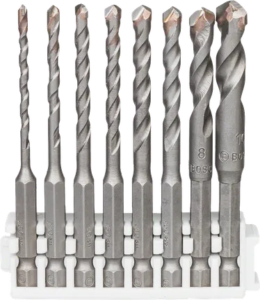Bosch 8-delt Hex-9 keramisk boresæt til fliser.