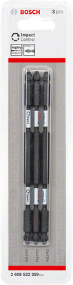 Bosch Impact Control skruetrækkerbits, pakke med 3 dele.