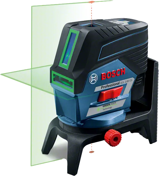 Bosch GCL 250 CG lasernivelleringsværktøj med grøn laser.