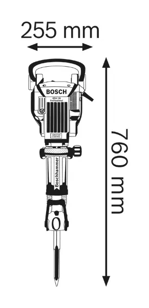 Diagram over afbryderdimensioner.