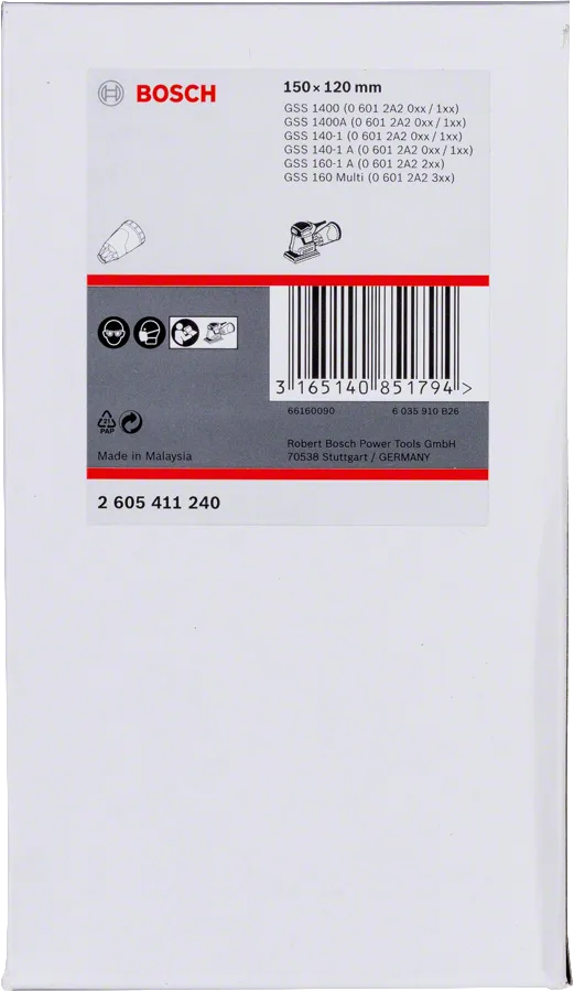 Bosch støvbeholder med filter, sort.