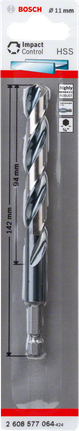 Bosch HSS spiralbor med sekskantskaft 11,0 mm.