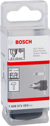 Bosch 10 mm nøgleborepatron 3/8″.