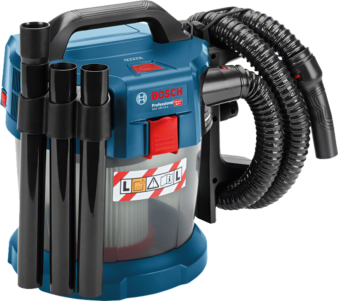 Tilbagetrækning kommentator håndjern GAS 18V-10 L Sæt Batteridrevet støvsuger | Bosch Professional