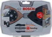 Bosch Starlock slibesæt med 2+1 gratis slibepuder.