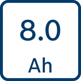 Bosch ProCORE 18V 8,0 Ah genopladeligt batteri.