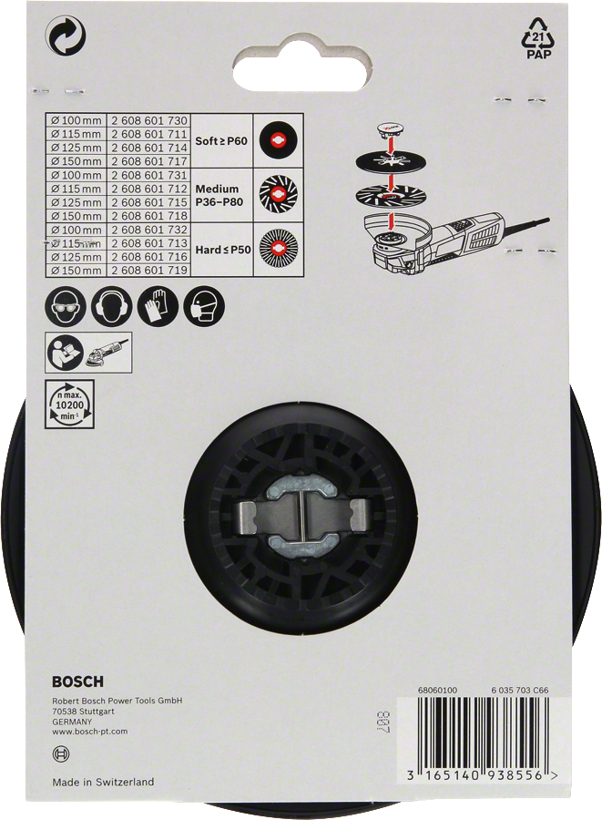 Bosch X-LOCK bagskive 150 mm hård.