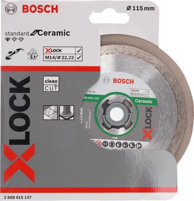 Bosch X-Lock 115 mm keramisk skæreskive.