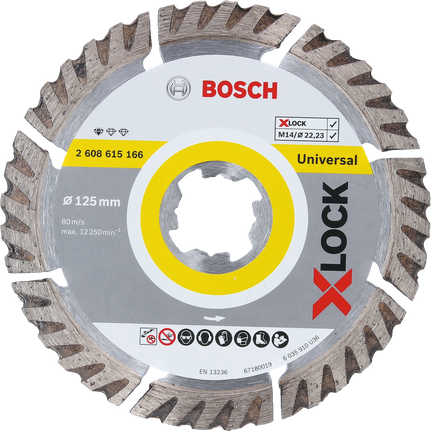 Bosch X-LOCK universal diamantskæreskive 125 mm.