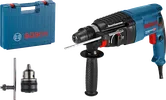 Bosch GBH 2-26 borehammer med kuffert og tilbehør.