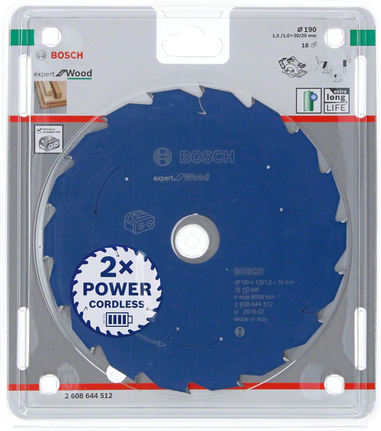 Bosch Expert til træ 190 mm rundsavklinge.