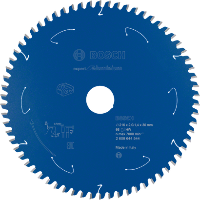 Bosch Expert til aluminium rundsavklinge med 66 tænder.