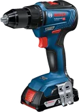Bosch GSR 18V-55 akku-boremaskine med 2Ah batteri.