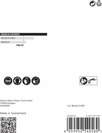 Bosch EXPERT M480 slibenet 93 mm 5-pak.