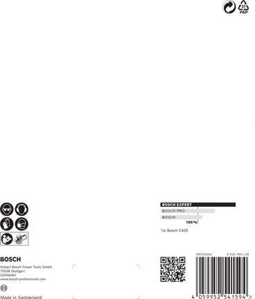 Bosch EXPERT C470 sandpapir 150 mm 400 korn.