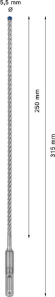 Bosch EXPERT SDS plus-7X hammerbor 5,5 x 315 mm.